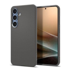 Spigen Liquid Air Sötétszürke tok Samsung Galaxy S25-höz ütésálló védelemmel - Spigen