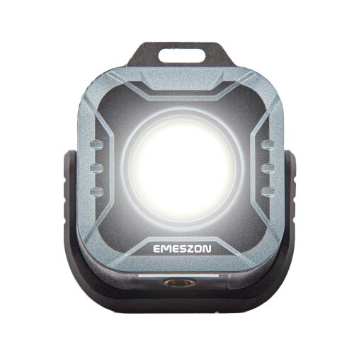 Mini proiector LED Tricolor EMESZON® K986, vedere din față, mod lumină albă