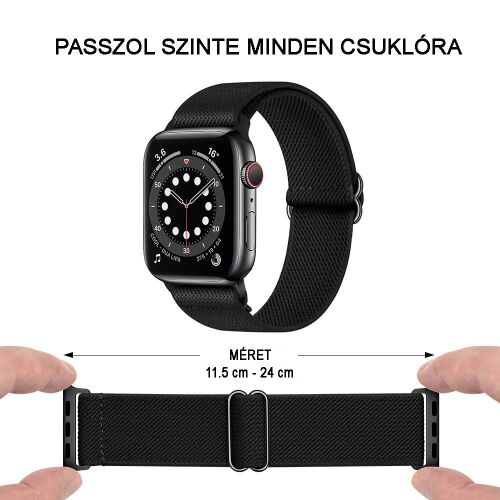 Apple Watch Szövet Óraszíj - Szürke - 44/45/49 mm