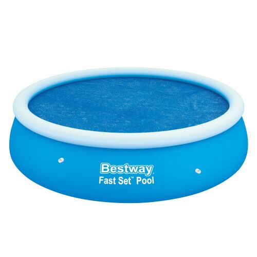 Piscina Bestway Fast Set cu copertă solară