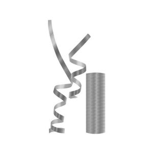 Serpentină argintiu metalic 18pcs 126204177 - Confetti