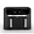 Фритюрник с горещ въздух Tefal Dual Easy Fry XXL, 11L капацитет, черен