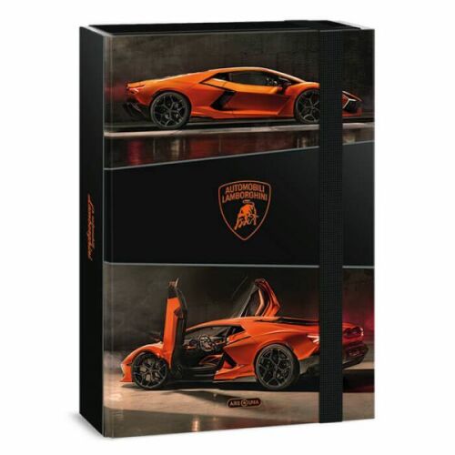 Lamborghini füzetbox A4 - Revuelto narancssárga autós