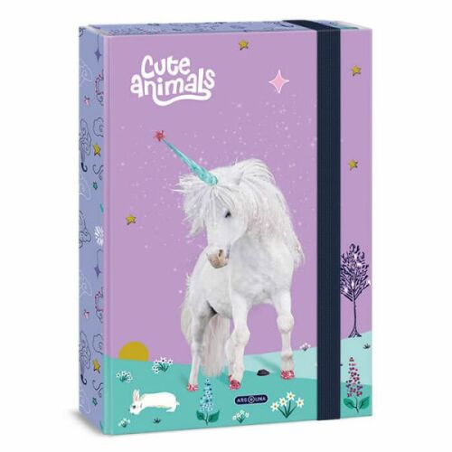Ars Una Cute Animals Unicorn A4 füzetbox lányoknak