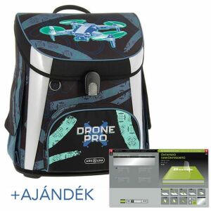 Ars Una Drone Pro Kompakt Easy iskolatáska ajándék tankönyvborítóval - Ars Una