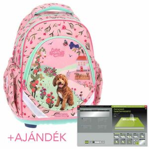 Ars Una Cute Animals Doggie iskolatáska ajándék könyvborítóval - Ars Una