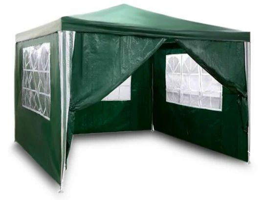 E-shop Záhradný altánok Pepita so 4 bočnými stenami 3x3m - zelená