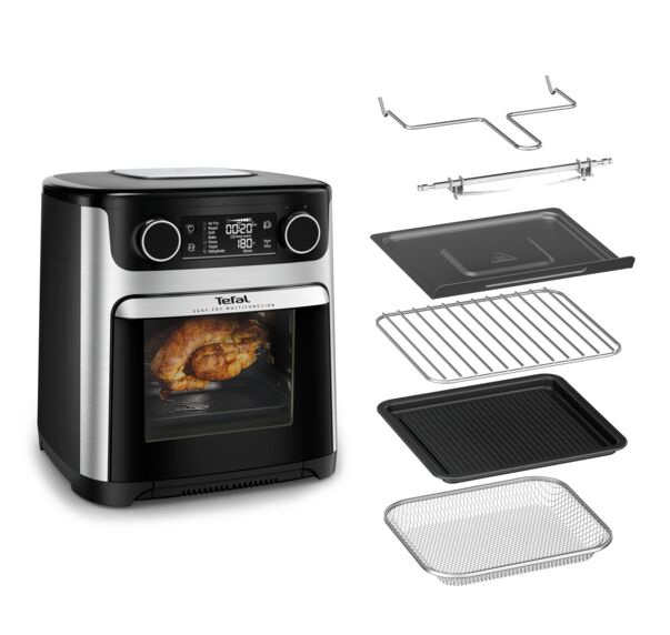 E-shop Multifunkčná teplovzdušná rúra Tefal FW556DE0 Easy Fry 15 l, čierna