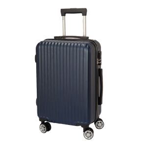 Valiză Dollcini Világjáró 28 inch albastră cu roți și mâner extensibil - Valize