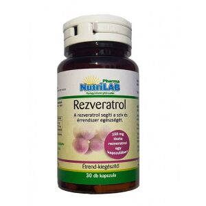Nutrilab rezveratrol kapszula 30 db 126218768 - Nutrilab
