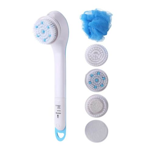 Forgó Elektromos Fürdőkefe 5 Cserélhető Fejjel - Fehér-Kék 126219576