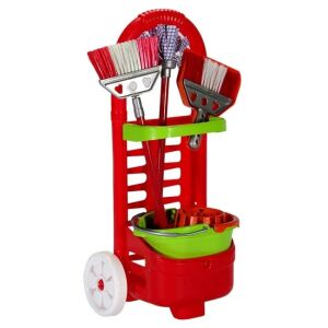 Gyermekkocsi szett tartozékokkal, műanyag, 3+ éves kortól, 28x18x52cm, több színű, színes