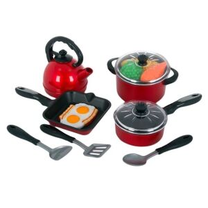 13 darabos játék konyhai készlet, 3+ éves kortól, 38x13x21.5cm, többszínű, többféle színű