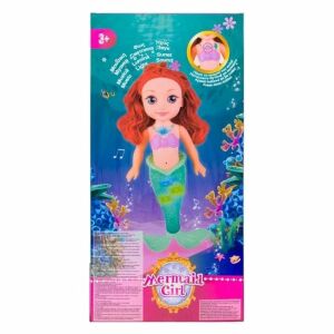 Hableány baba hanggal és fénnyel, 3+ éves kortól, 20.5x9.5x41cm, több színű