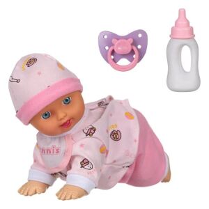 Babababa, járkáló, cumisüveggel és cumival, angolul beszél és énekel, 10+ hónapos kor, 24x9.5x16cm, rózsaszínű