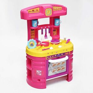 Játékkonyha 13 tartozékkal, gyerekeknek, műanyag, 49x19x74.5cm, több színű, sokszínű