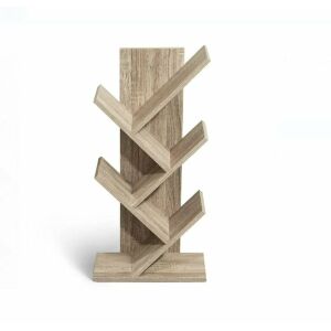 Drewniany regał MDF z 5 półkami na książki i dekoracje, 30x17x59 cm 126229616