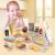 Gyermek játszik a gofrisütő játékkészlettel, tartalmaz játék ételeket és kiegészítőket, 3 éves kortól