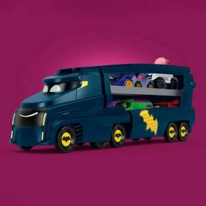 Batwheels teherautó, egy járművel, a teherautó eleje kinyitható, 35.5x8x20cm, több színű