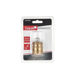 Conector rapid din alama tip mama, filet exterior 1 / 4", Tvardy T00286 126230390 - Accesorii pentru unelte