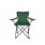 Scaun de camping pliabil verde Keltin K00409B cu brațe și suporturi pentru pahare.