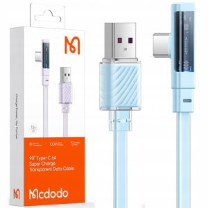 Mcdodo Dichromatic USB-C - USB-A kábel, 100W, 1.2m, kék, csomagolás - USB kábel