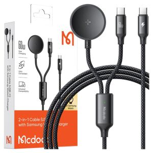 Mcdodo 2 az 1-ben USB-C kábel Samsung Watch töltővel, 60W Gyors töltés - Mcdodo