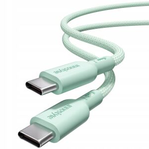 Innostyle PowerNova USB-C - USB-C 240W kábel, zöld, közelkép - USB kábel