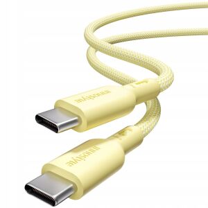 Innostyle PowerNova USB-C - USB-C kábel, 240W, sárga, 1,5m - USB kábel