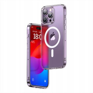 Mcdodo Lila Mágneses iPhone 15 Plus Tok MagSafe-fel - Mcdodo