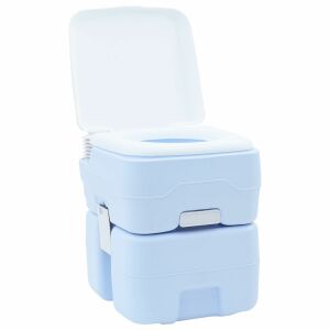 vidaXL Hordozható Kemping Toilet Világos kék 41.5 x 36.5 x 42 cm 131745192 - Hordozható WC