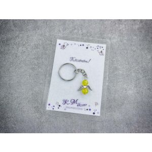 Köszönöm sárga angyal medálos kulcstartó 126248730 - Ajándék kulcstartó