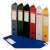 Esselte Vivida black file folder, 70mm spine, set of 6 colors
