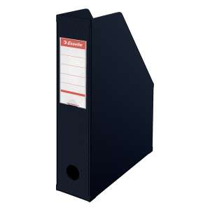 Esselte Vivida black file folder, 70mm spine - Magazine file