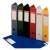 Esselte Vivida black file folder, 70mm spine, set of 6 colors