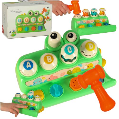 Kolaž igre Ikonka Dinosaur Whack-a-Mole u upotrebi