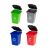 Ikonka mini trash cans for waste sorting game, educational toy
