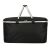 Front view of Termikus black foldable picnic basket