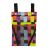 Front view of a colorful handlebar bag for bicycle or scooter