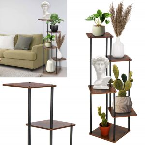 Springos 5 Tier Metal Flower Stand - negru, maro 126251499