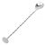Stainless steel bar spoon with twisted handle