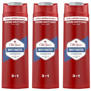 Old Spice Whitewater 3w1 żel pod prysznic, szampon i odżywka, zestaw - Old Spice