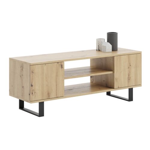 Szafka RTV Focus 135 cm - loft Dąb artisan 126252701