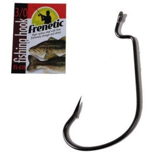 Frenetic horog FS610 black nikkel drop shot offset horog 2/0 126253654 - Frenetic