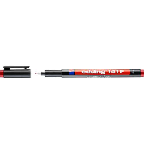 EDDING 141F permanent pen, red, 0.6mm