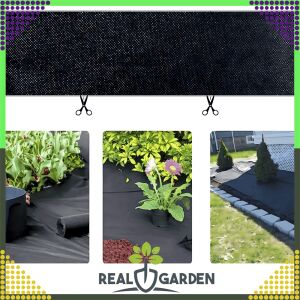 Agrotextil 70g 1,6x100m черен мат за борба с плевелите, колаж - Gardlov