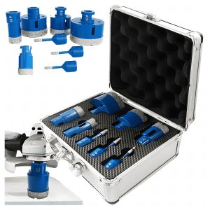 Set ferăstrău cu gaură, burghiu diamant pentru plăci de piatră 6-68mm, carcasă 126262739 - Burghie