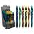 Vinson Live ballpoint pen with rubberized grip, assorted colors, 36 pack