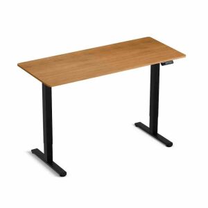 Elektromosan állítható magasságú íróasztal - 140x60cm arany tölgy ülő-/állómunkához - LVN System Lite LV1715