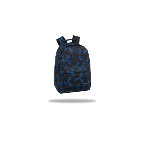 Coolpack Scout hátizsák kék és fekete geometrikus mintával - CoolPack